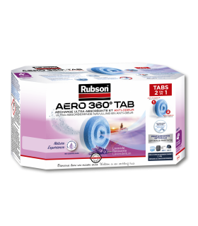 Rubson 4 recharges absorbeur d'humidité Aero 360° Lavande parfumée