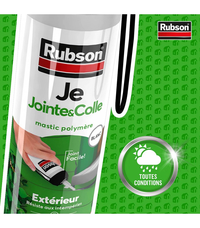 Mastic Rubson Je Jointe et Colle blanc 100ml