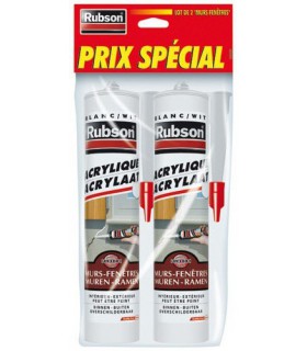 Mastic Murs & Fenêtres Rubson blanc - 2x280ml