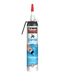 Mastic silicone anti-moisissures Rubson avec gâchette 200 ml