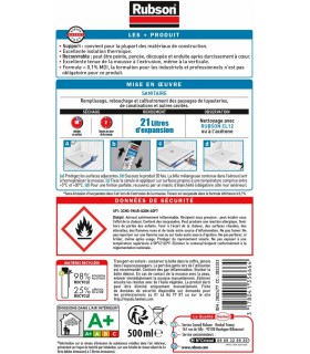 Rubson Mousse expansive sanitaire 500 ml