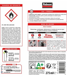 Rubson mousse expansive Multi usages Lot de 2