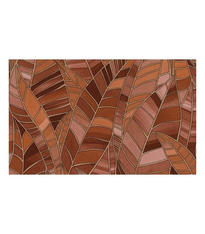 PAPIER PEINT INTISSE SERENADE TERRACOTTA - ELLE DECORATION 4 - 10,05 X 0,53M