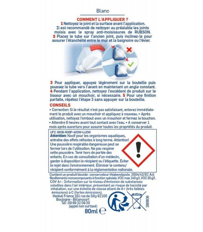 Rubson Mastic d'étanchéité Re-New