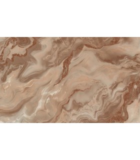PAPIER PEINT INTISSE MYSTIC TERRACOTTA - ELLE DECORATION 4 - 10,05 X 0,53M