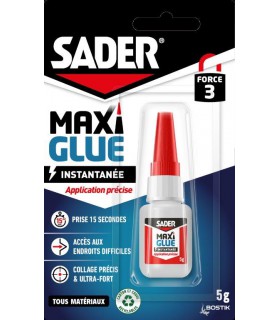 Sader Maxiglue Application Précise 5g - Colle à prise rapide