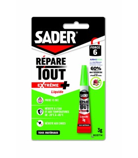 Colle Répare Tout Extrême Plus - SADER - Liquide Biosourcé - 3g