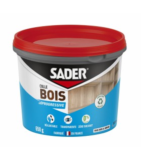 Colle bois prise progressive Sader - résistance et précision
