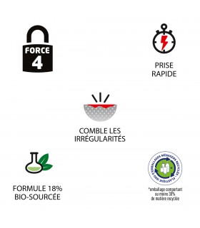 Colle de fixation Fixer Sans Percer pour aménagement intérieur