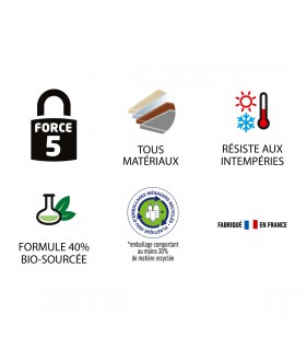 Colle de fixation Sader - Fixer sans percer tous matériaux