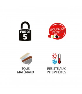 Colle de fixation Sader - Fixer sans percer tous matériaux