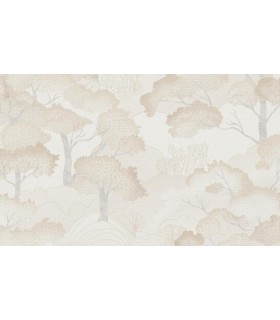 PAPIER PEINT INTISSE GOLDEN GROVE BEIGE - ELLE DECORATION 4 - 10,05 X 0,53M