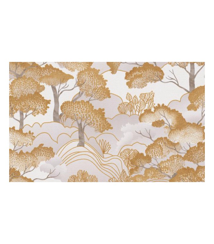 PAPIER PEINT INTISSE GOLDEN GROVE TAUPE - ELLE DECORATION 4 - 10,05 X 0,53M