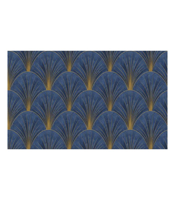 PAPIER PEINT INTISSE AVANTGARDE BLEU - ELLE DECORATION 4 - 10,05 X 0,53M