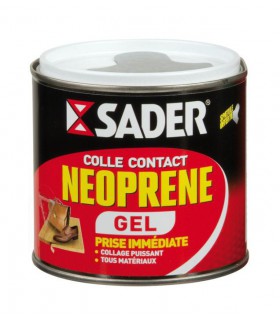 Colle contact néoprène gel Sader tous matériaux