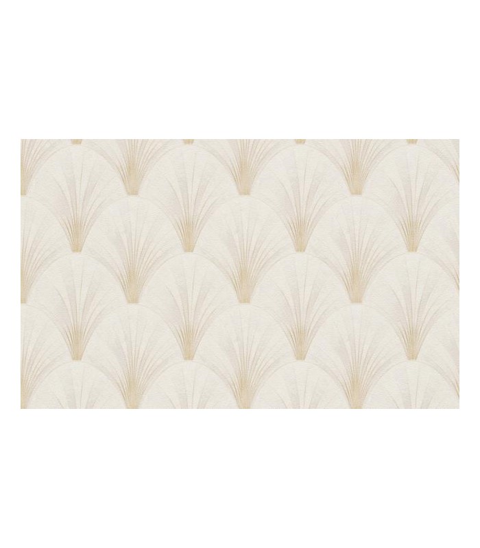 PAPIER PEINT INTISSE AVANTGARDE BEIGE CREME - ELLE DECORATION 4 - 10,05 X 0,53M
