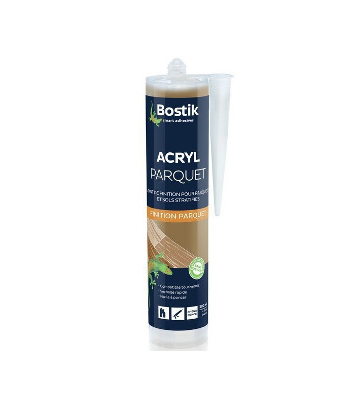 Bostik Joint Acryl Parquet - Joint de Finition Parquets et Sols Stratifiés 300ml