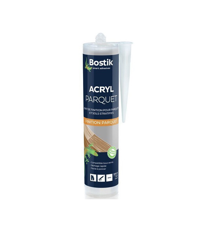 Bostik Joint Acryl Parquet - Joint de Finition Parquets et Sols Stratifiés 300ml