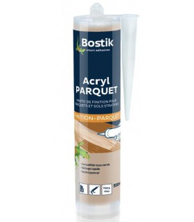 Bostik Joint Acryl Parquet - Joint de Finition Parquets et Sols Stratifiés 300ml