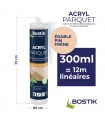 Bostik Joint Acryl Parquet - Joint de Finition Parquets et Sols Stratifiés 300ml