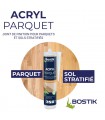 Bostik Joint Acryl Parquet - Joint de Finition Parquets et Sols Stratifiés 300ml