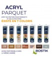 Bostik Joint Acryl Parquet - Joint de Finition Parquets et Sols Stratifiés 300ml
