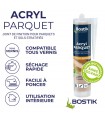 Bostik Joint Acryl Parquet - Joint de Finition Parquets et Sols Stratifiés 300ml