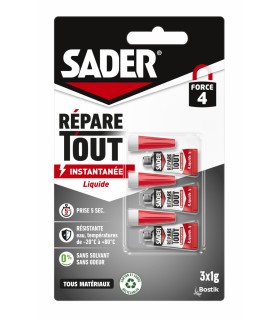 Sader répare tout - Glue liquide 3x1g