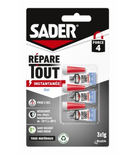 Sader répare tout - Glue liquide 3x1g