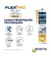 Bostik Mastic colle FlexPro PU 811 300 ml