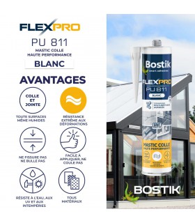 Bostik Mastic colle FlexPro PU 811 300 ml