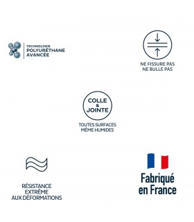 Bostik Mastic colle FlexPro PU 811 300ml