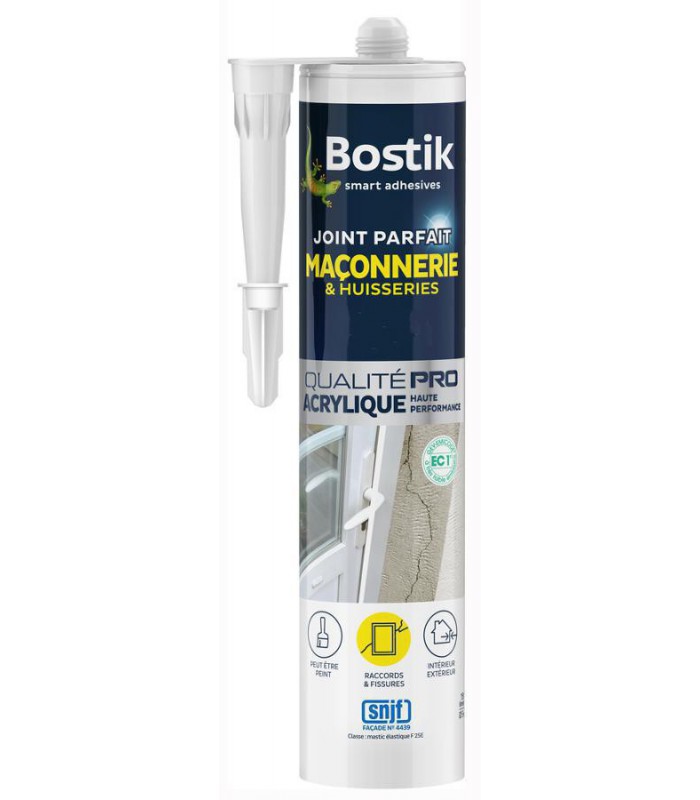 Bostik mastic acrylique Parfait Maçonnerie et Portes 280ml