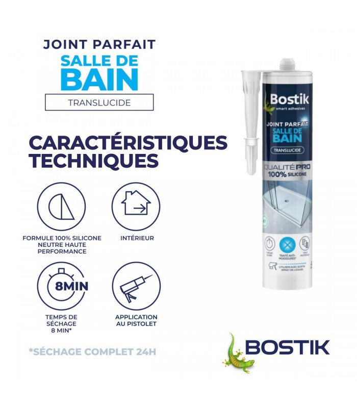 Bostik Joint silicone Parfait Salle de bain 280ml