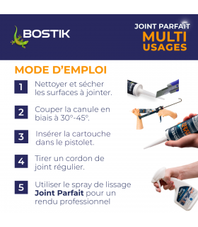 Bostik Joint hybride Parfait Multi-usages 290ml