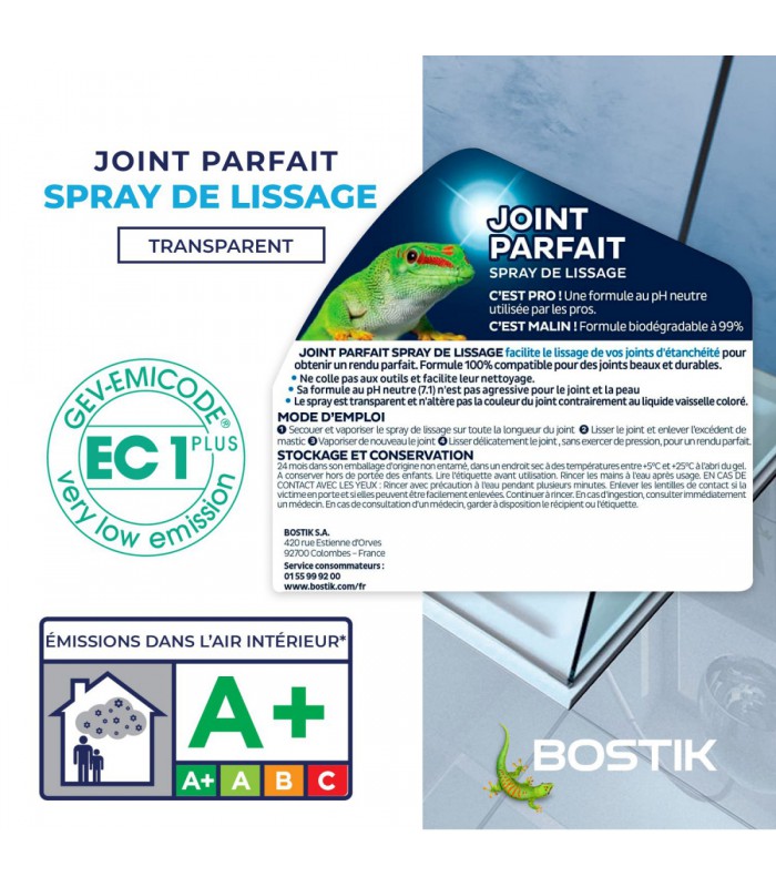Bostik Spray de lissage pour joint parfait 200ml