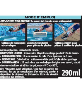 Bostik Fixpro MSP 105 joint de réparation piscine 290ml