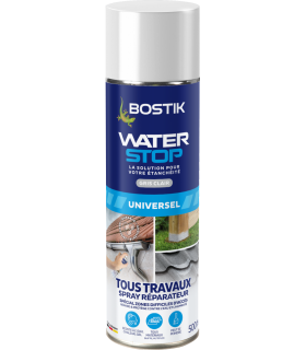 Bostik - membrane d'étanchéité Waterstop - gris clair - spray 500 ml