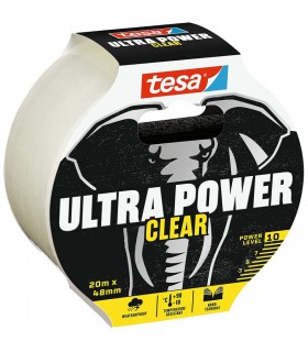 Ruban adhésif Ultra Power Clear - réparations extrêmes 20 m x 48 mm
