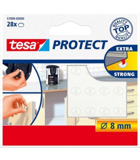 28 Pastilles antibruit et antidérapantes transparente diamètre 8mm