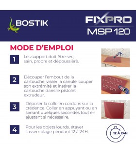 Mastic de fixation MSP 120 Crédences 290ml