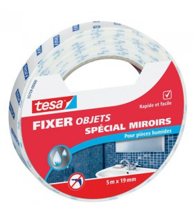Adhésif fixation spécial miroirs 5m x 19mm