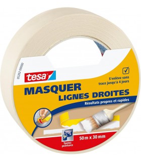 Adhésif de masquage lignes droites - 50m