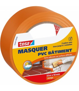 Ruban Adhésif PVC - Plâtre et peinture - TESA - 33m X 50mm