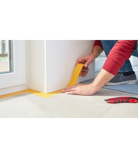 Adhésif fixation extra-forte double-face pour sols irréguliers 5m x 50mm