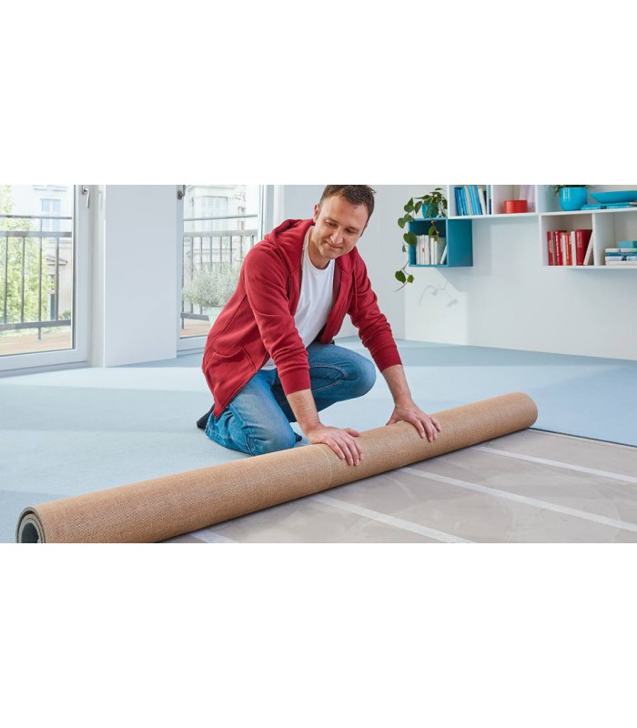 Adhésif fixation extra-forte double-face pour sols irréguliers 10m x 50mm