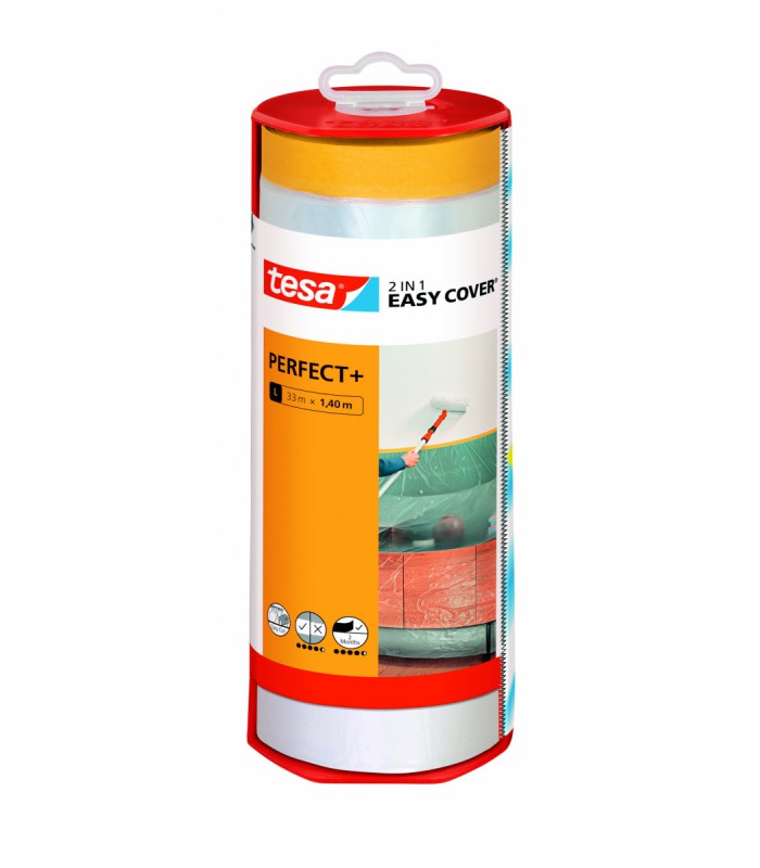 Tesa Masker Easy Cover Premium 2 en 1 Perfect+ 33mX1,4m