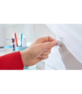 Petits crochets ovales adhésifs max 1kg | Noir