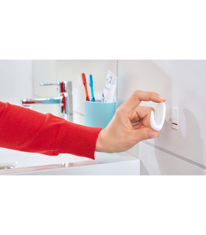 Petits crochets ovales adhésifs max 1kg | Noir