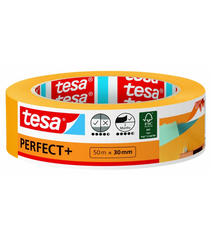 Ruban De Protection Peinture Masquer Perfect+ Tesa Intérieur 50X30mm